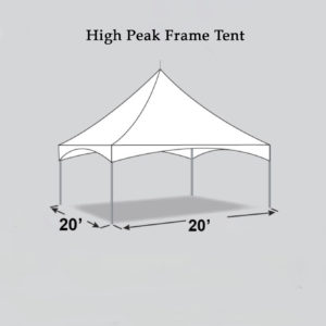 20x20 High Peak Frame Tent