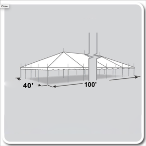 40x100 Pole Tent