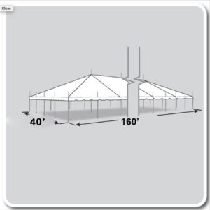40x160 Pole Tent