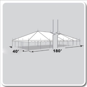 40x180 Pole Tent