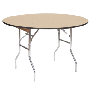 4 ft Round Wood Table