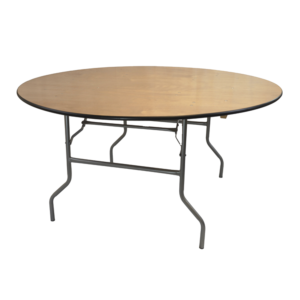 5 ft Round Wood Table