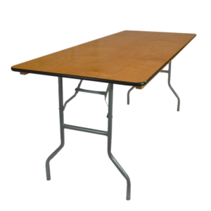 6 ft Rectangular Wood Table