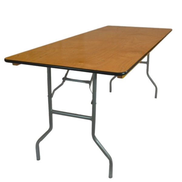 8 ft Rectangular Wood Table