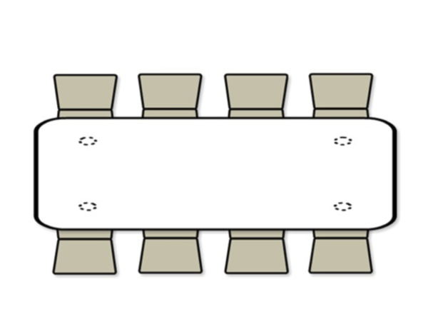 8 ft Rectangular Wood Table