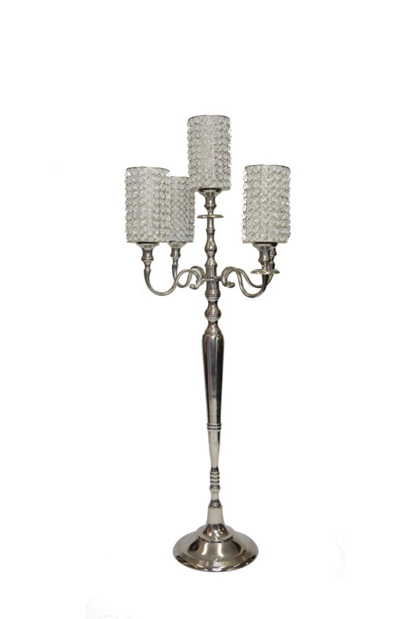 44" Silver Candelabra