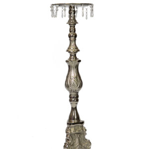 37" Silver Candle Stick