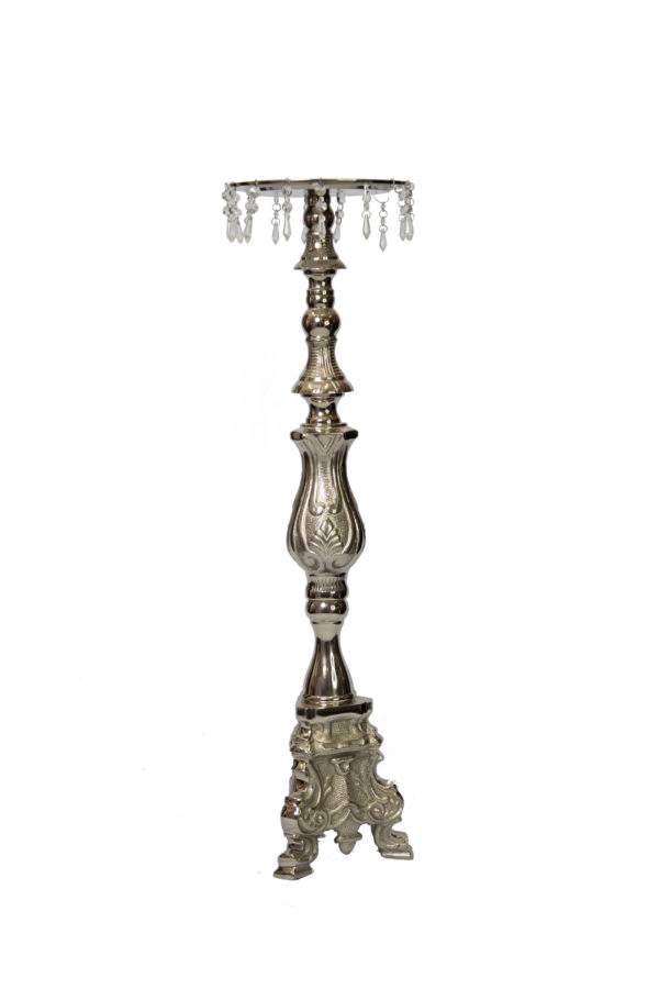 37" Silver Candle Stick