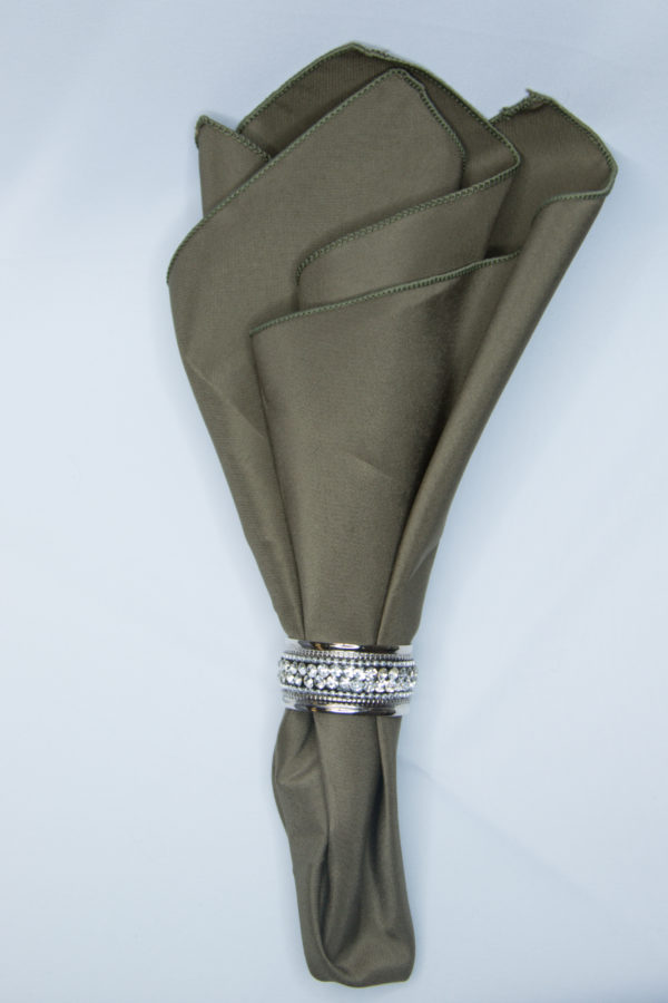 Olive Polyester Linen