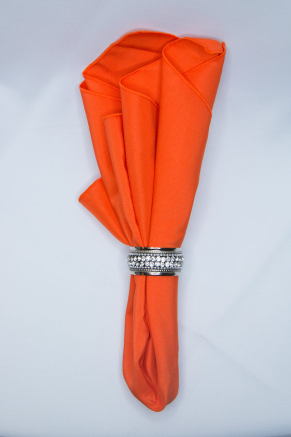 Orange Polyester Linen