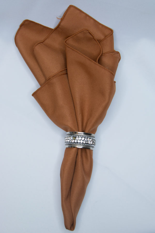 Copper Polyester Linen