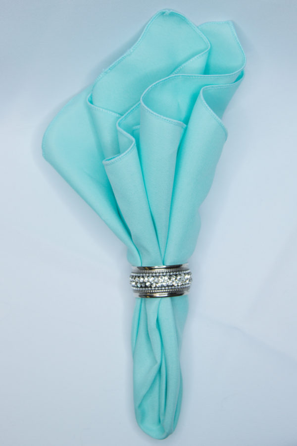 Aqua Polyester Linen