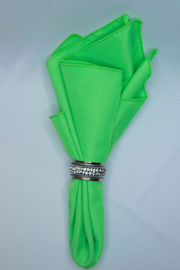 Neon Green Polyester Linen