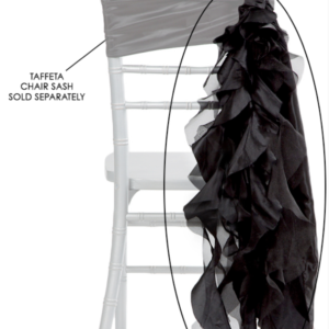 Black Curly Willow Chair Sash