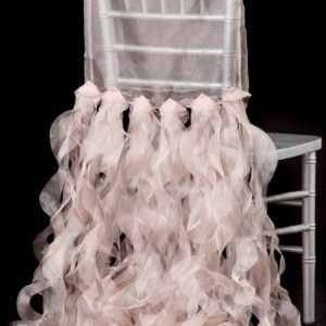 Blush Chiavari Curly Willow Chair Sash