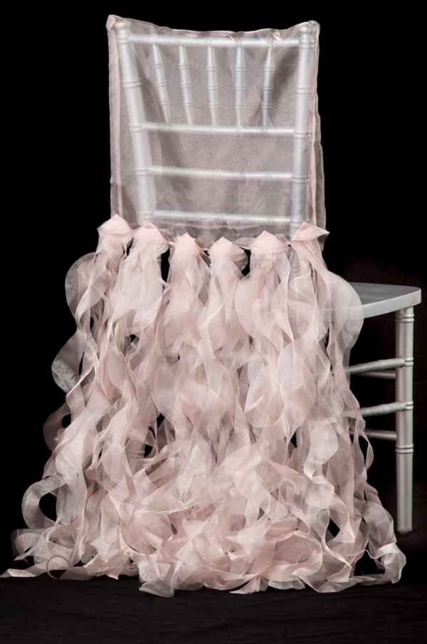 Blush Chiavari Curly Willow Chair Sash