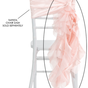 Blush Curly Willow Chair Sash