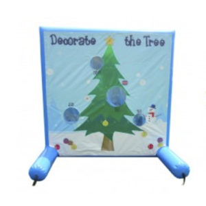 Christmas tree ornament toss game
