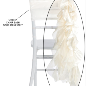 Ivory Curly Willow Chair Sash