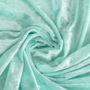 Light Turquoise Velvet Linen