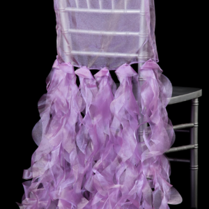 Lilac Chiavari Curly Willow Chair Sash
