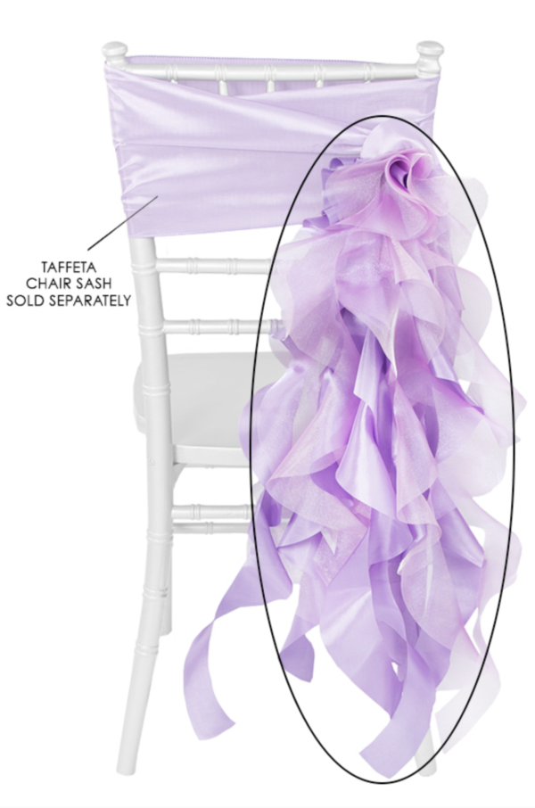 Lilac Curly Willow Chair Sash