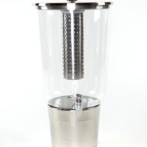 Silver 5 Gallon Cold Beverage Dispenser