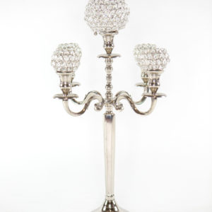 27" Silver Candelabra
