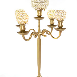 27" Matte Gold Candelabra