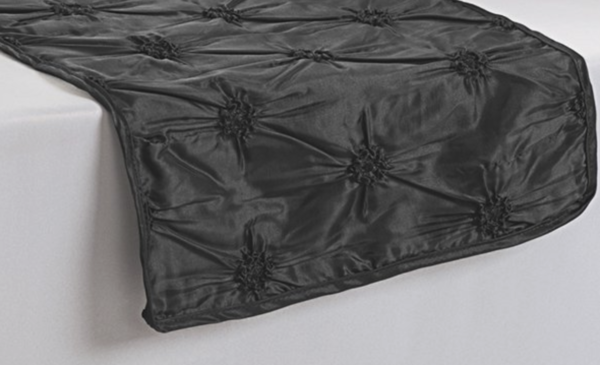 Black Pinchwheel Linen