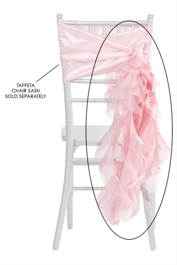 Pink Curly Willow Chair Sash