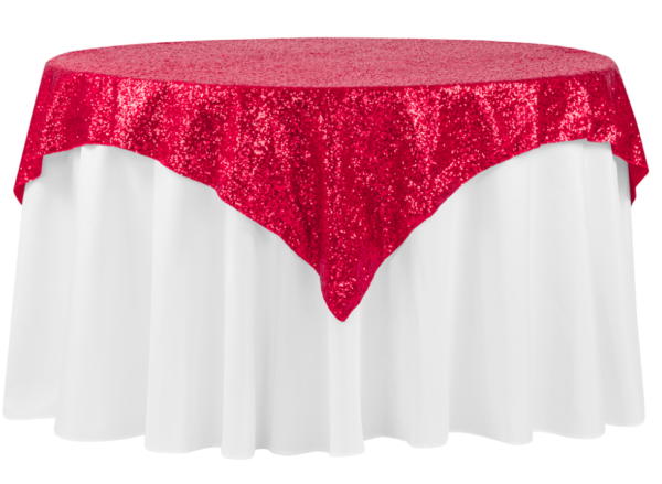 Red Sequin Linen