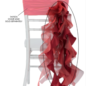 Red Curly Willow Chair Sash