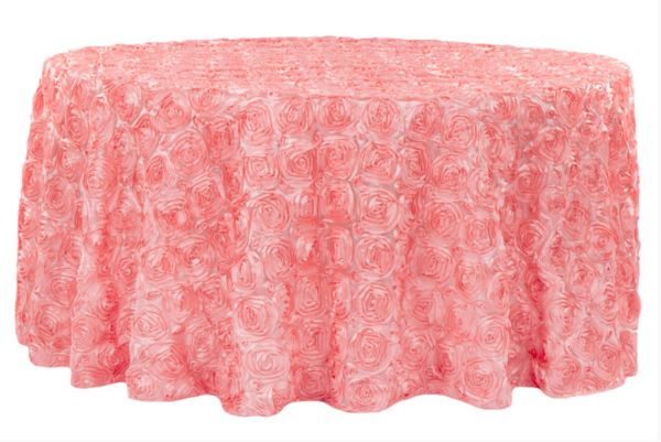 Coral Rosette Linen