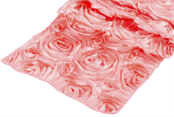 Coral Rosette Linen