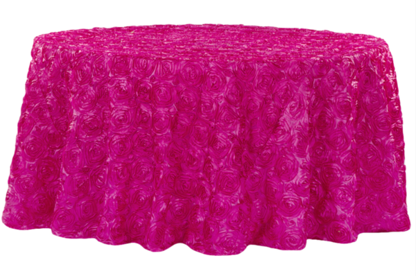 Fuchsia Rosette Linen