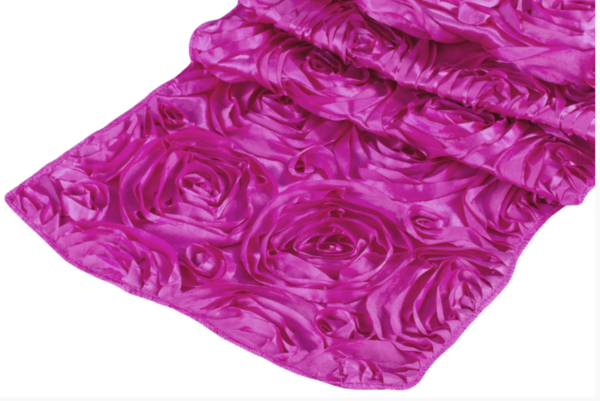 Fuchsia Rosette Linen