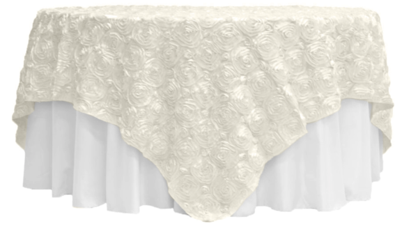 Ivory Rosette Linen