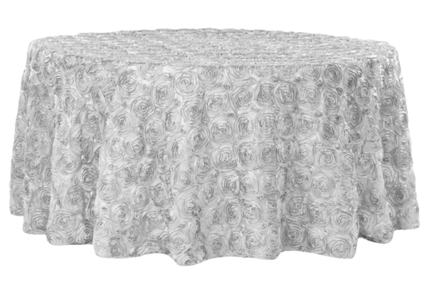 Silver Rosette Linen