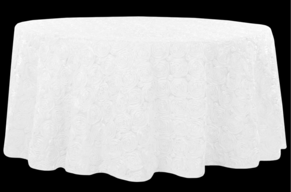 White Rosette Linen