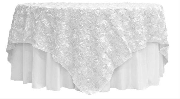 White Rosette Linen