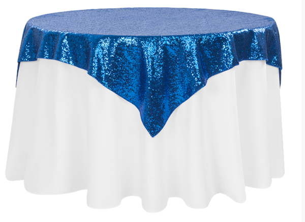 Royal Blue Sequin Linen