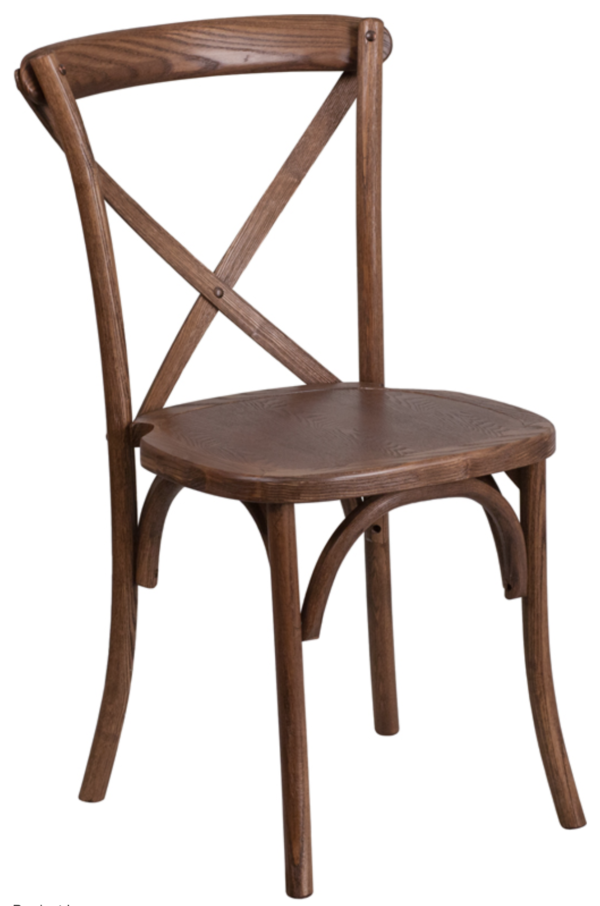 Wood Cross Back Chair