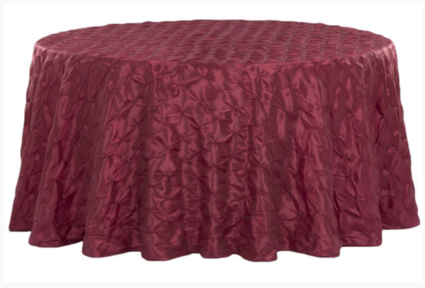 Burgundy Pinchwheel Linen