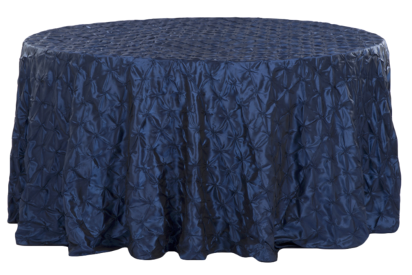 Navy Blue Pinchwheel Linen