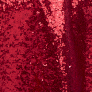 Apple Red Sequin Linen