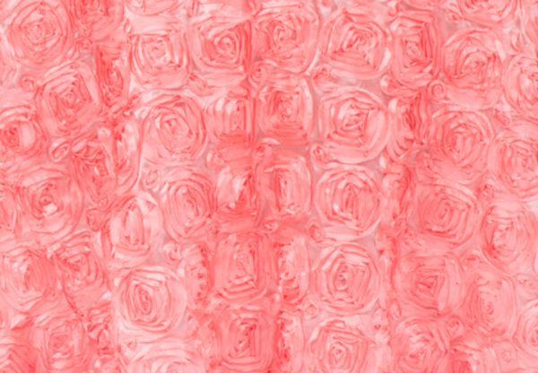 Coral Rosette Linen