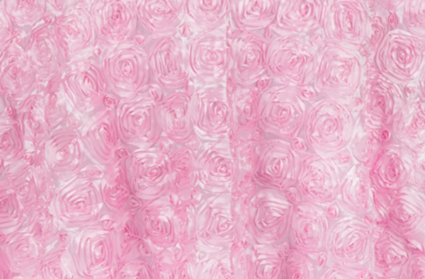 Medium Pink Rosette Linen
