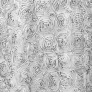 Silver Rosette Linen