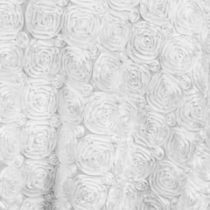 White Rosette Linen